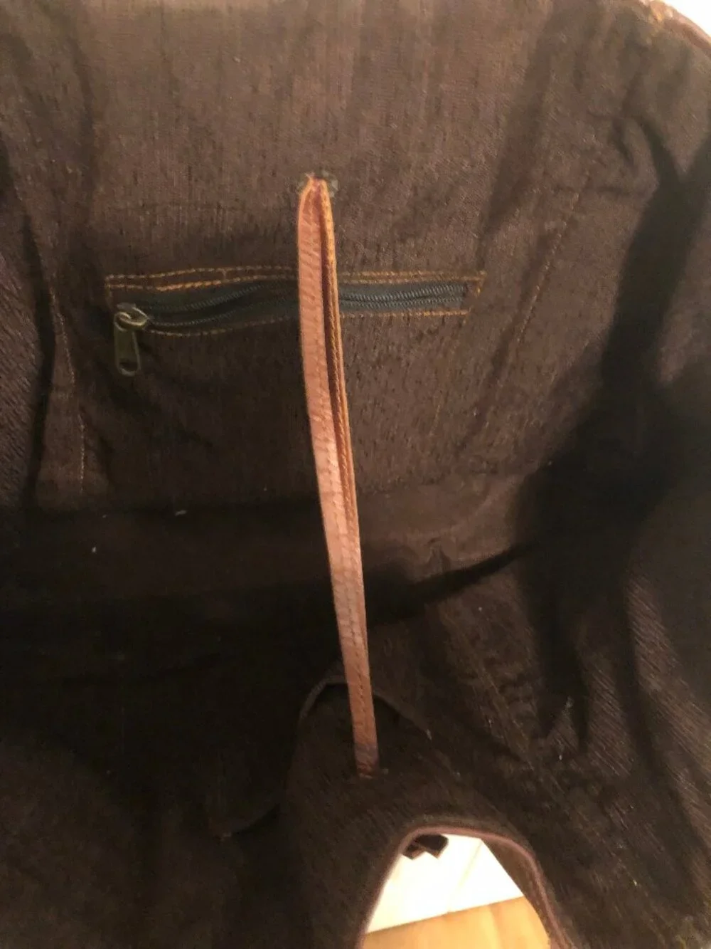 Vintage Leather Tote Bag